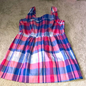 Joules Tank Top Blouse US size 4 NWT‎ Plaid Print